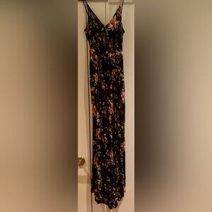 American Eagle Outfitters Black Floral Jumpsuit - Full Length - Size Small